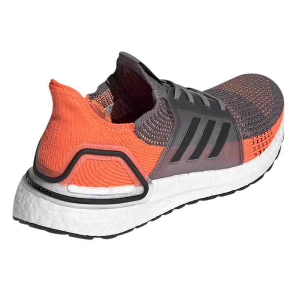 ADIDAS Ultra Boost Grey Four Hi Res Coral Sneakers sz 12 Men's Athletic Shoes - Picture 3 of 12